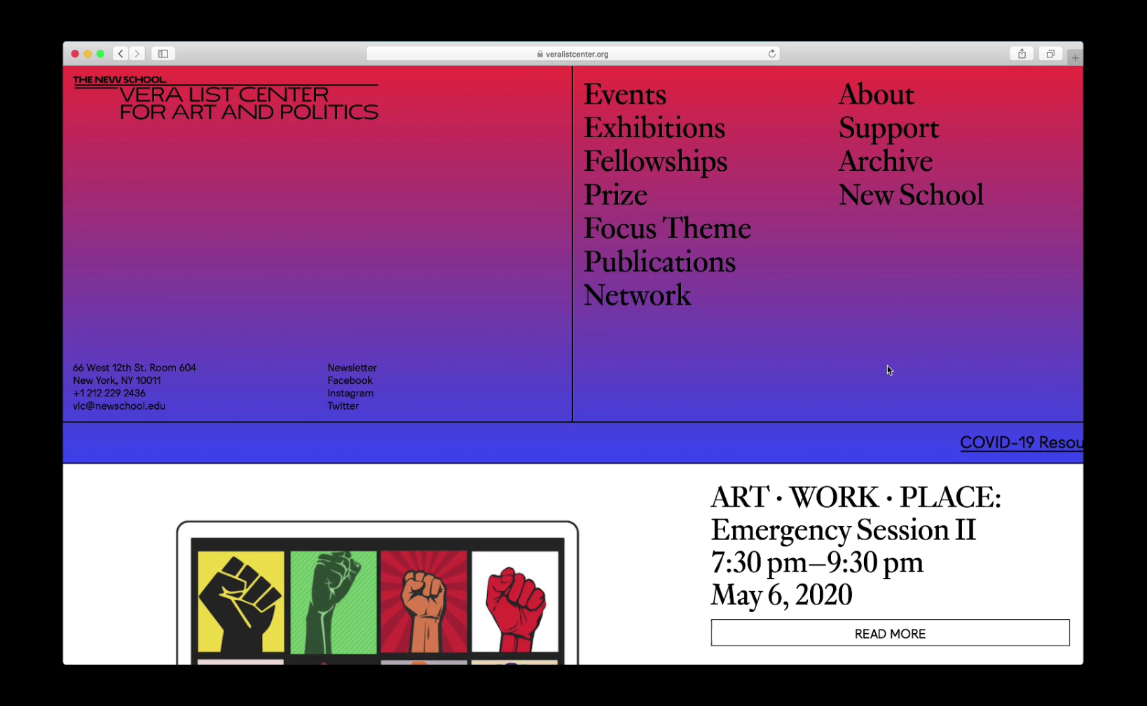 Vera List Center for Art and Politics